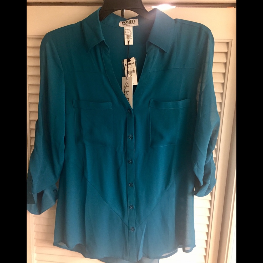 Express "Portofino Shirt" Blouse Sz S